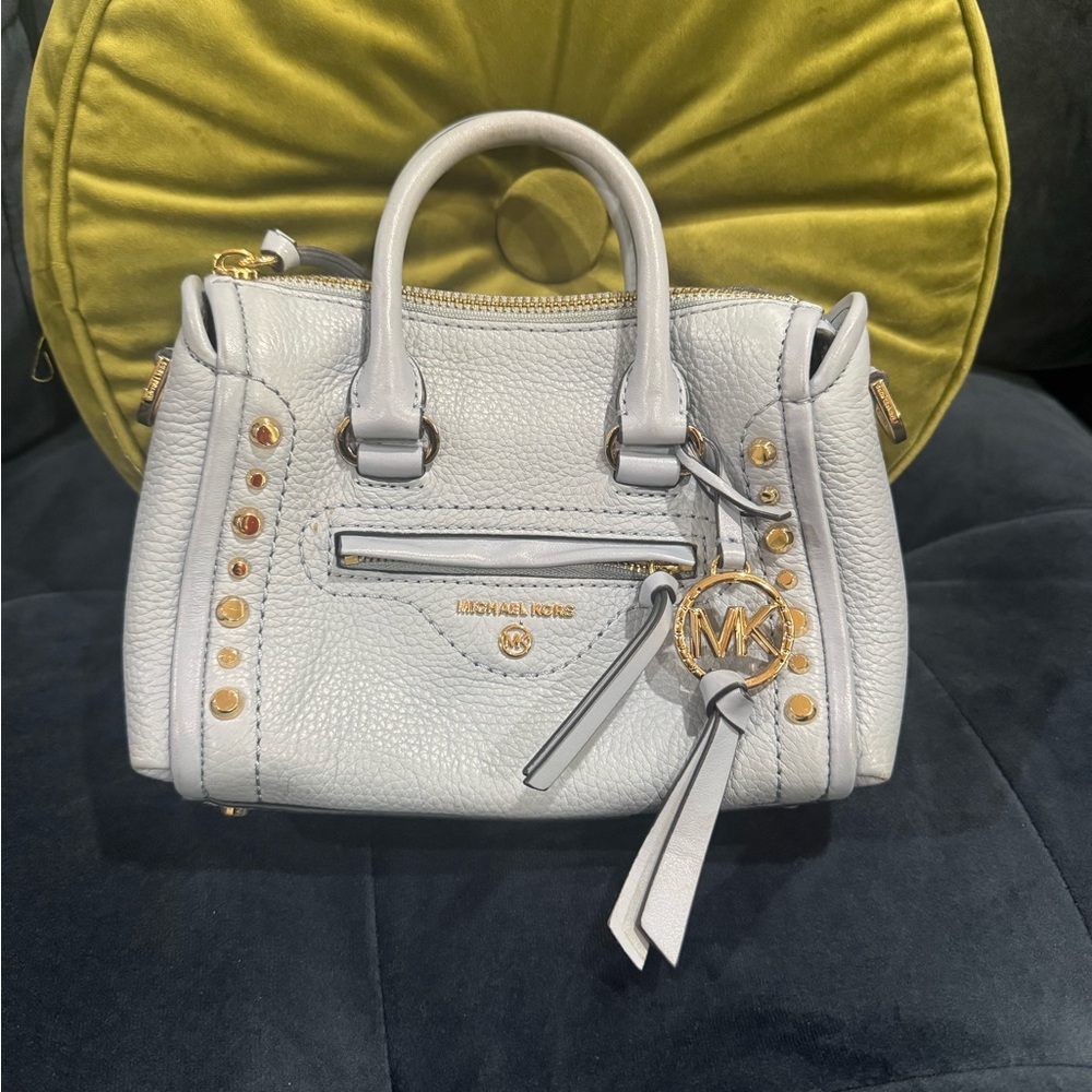 Michael Kors light blue Leather Handbag